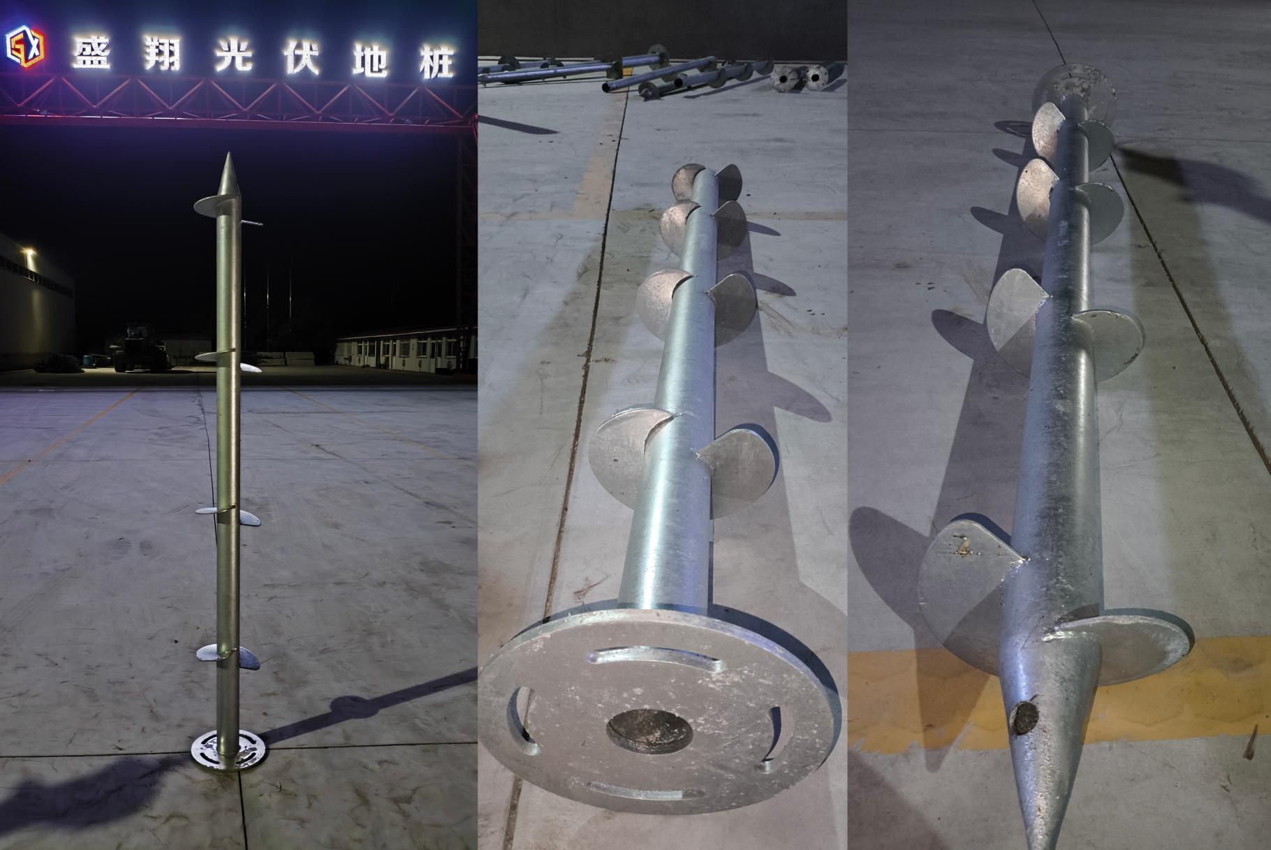 法兰式太阳能地桩 - 带法兰盘的螺旋地桩用于太阳能安装